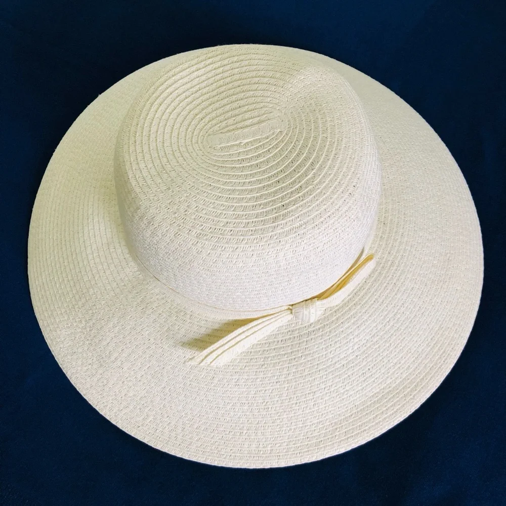 NORDSTROM ✨️ Women's Cream Packable Floppy Straw Hat